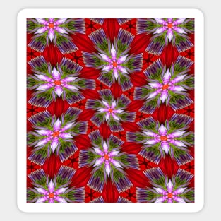 Purple Flower Bud Pattern Sticker